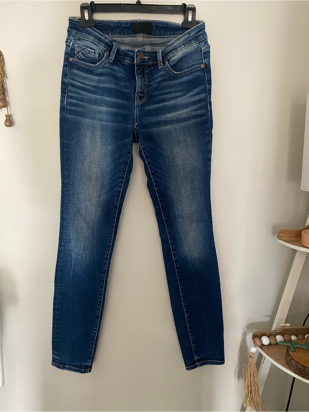 Buckle Dark Wash Skinny Jeans